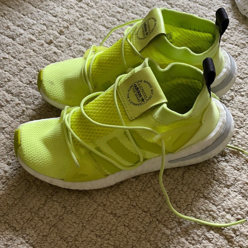 Adidas neon shoes